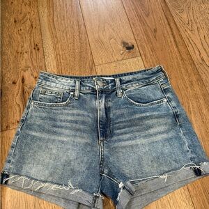Joe's Jeans Distressed Blue Jean Shorts